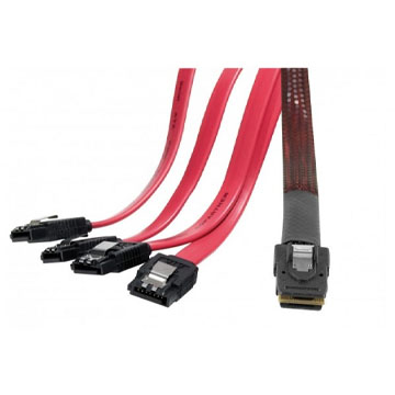 MiniSAS SFF8087 to 4 x SATA fan out cable - 50cm