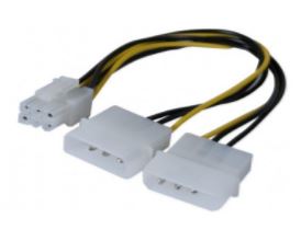 Molex to PCI Express 6-pin power adapter cable